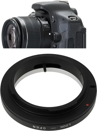 Vista 2 de Cámaras de montaje FD-EOS - Adaptador de anillo de lente compatible con Canon EOS 600D/60D/1100D