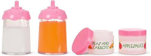 Vista 3 de melissa & doug Mine a Love tiempo para comer muñeca Accesorios Conjunto de alimentación, Versión estándar, 1, Rosado