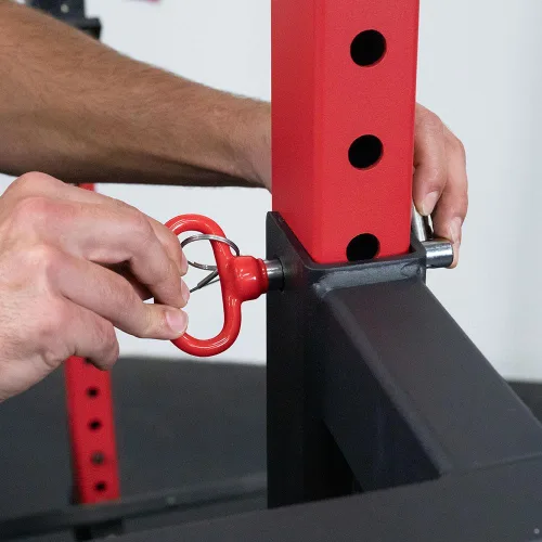 Vista 7 de Titan Fitness Barra de inmersión en Y para bastidores de potencia serie T-3, accesorio de inmersión montado en rack, capacidad de 500 libras