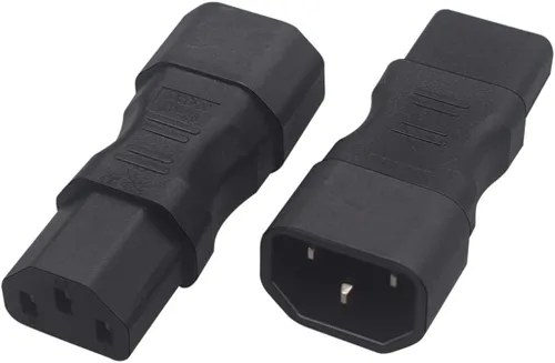 Vista 3 de Adaptador C14 a C13, conecta computadoras, servidores, impresoras, monitores y más - Adaptador C14 a C13