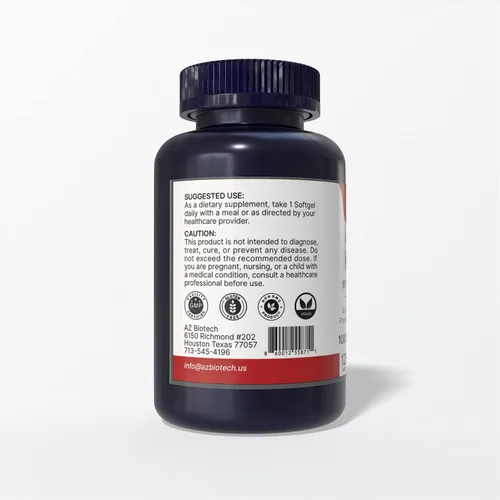 Vista 2 de Aceite de krill antártico 1000 mg con astaxantina - Alto contenido de fosfolípidos - 150 mg de astaxantina esterificada, 200 mg de fosfolípidos