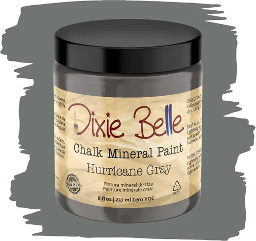Vista 12 de Pintura para muebles con acabado de tiza Dixie Belle Paint Company - Amatista (4oz) - Pintura mineral de tiza chic púrpura profundo mate