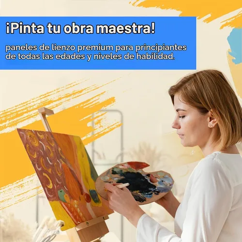 Vista 7 de YOURSORTER Lienzos para Pintar Paquete de 28, Tableros de Lienzo de Pintura en Blanco de 11x14 Pulgadas, Paneles de Lienzo de Algodón 100%