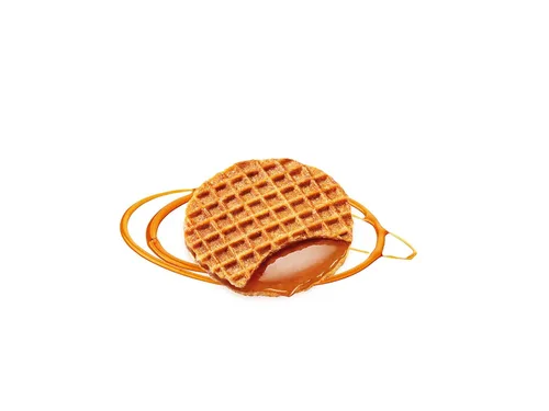 Vista 4 de DAELMANS Stroopwafels, gofres holandeses tostados suaves, caramelo, aperitivo de oficina, regreso a clases, tamaño mini, lácteos kosher, auténtico