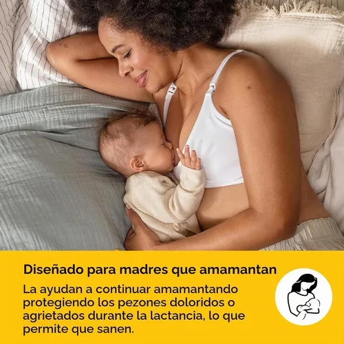 Vista 7 de Protector de pezón adherible para alimentación con pecho, de Medela , M, Estándar