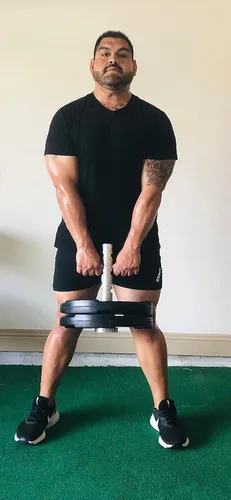 Vista 9 de T-Bell Pesa rusa ajustable. A prueba de óxido con mango giratorio duradero. Accesorio de fitness para moldear el cuerpo, fuerza de la pierna