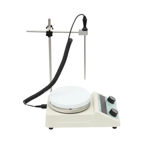 Vista 8 de Agitador eléctrico de 5L Máquina de agitación magnética de 320 W con pantalla LCD, agitadores de placa de calefacción de laboratorio digital