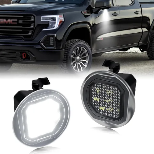 Vista 8 de Luces LED de espejo para Chevy Silverado GMC Sierra 1500 Tahoe Yukon