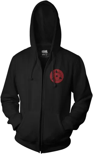 Vista 2 de Ripple Junction Naruto Shippuden - Sudadera con capucha y cremallera para adulto, con licencia oficial de Sasuke Sharingan