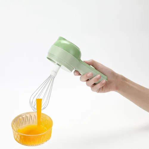 Vista 5 de 5 en 1 máquina de corte de verduras eléctrica portátil de mano, cortador eléctrico de verduras, máquina de corte y trituración eléctrica
