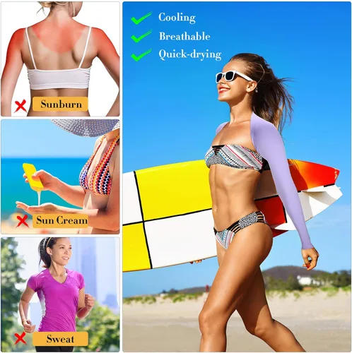 Vista 4 de Women Cooling Shawl Arm Sleeve Sun Protection Shrug