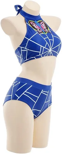 Vista 2 de haikyuu Bikini para mujer, estilo anime, traje de baño japonés de dibujos animados