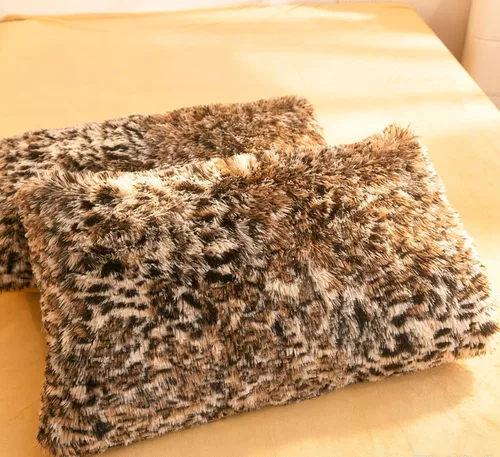 Vista 6 de Mengersi Funda de edredón con estampado de leopardo, tamaño individual, funda de edredón de piel sintética lanuda y esponjosa, funda de edredón