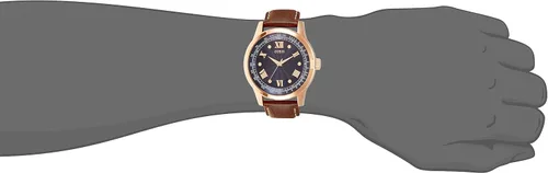 Vista 4 de GUESS W0662G5 vestido deportivo para hombre correa de cuero tono oro rosa caja de acero inoxidable 1640ft WR W0662G5