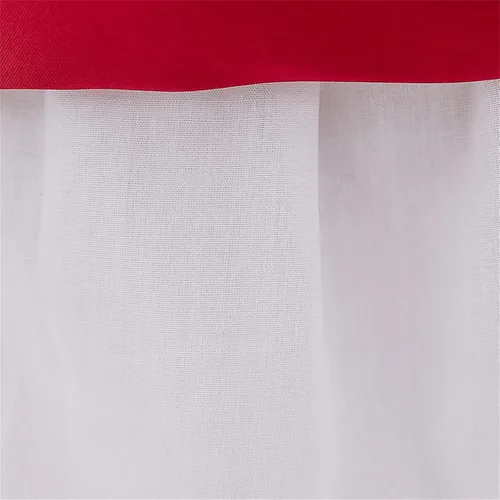 Vista 8 de Vestido de otoño de lino de algodón de manga larga con tutú de flores, vestido de princesa, vestido de tul para Navidad