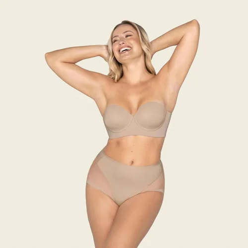 Vista 5 de Leonisa - Bragas modeladoras, super cómodas, para mujeres, S, Color piel (nude)