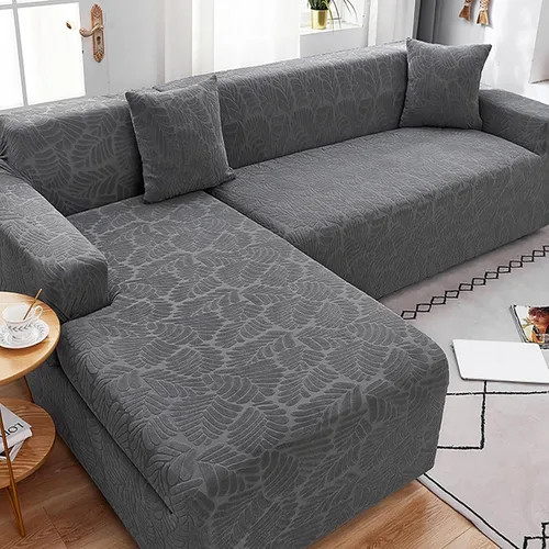 Vista 16 de Fundas elásticas para sofá modular, funda de sofá jacquard en forma de L, gruesa y antideslizante, protector de muebles, funda de sofá adecuada