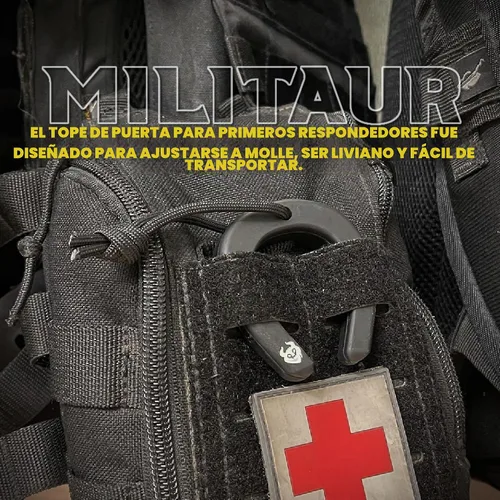 Vista 5 de Militaur First Responder - Tope de puerta / Jam Multi (paquete de 3) – Compatible con sistemas Molle, herramienta táctica para policía, EMS, EMT