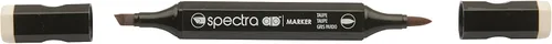 Vista 10 de AD Marker Chartpak Spectra, Tri-Nib y cepillo de doble punta, antiguo, 1 cada uno (S069AD)