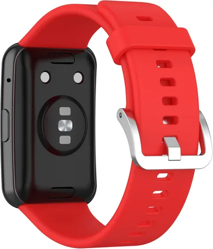 Vista 18 de E ECSEM Correas compatibles con HUAWEI Watch FIT - Correa de repuesto suave, flexible e impermeable, accesorio clásico, para Huawei Watch FIT Negro