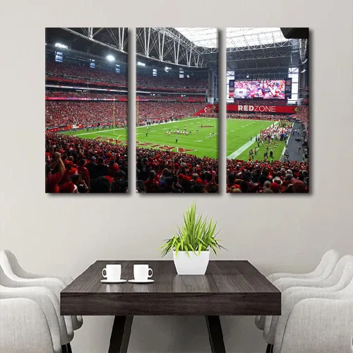 Vista 71 de Lincoln - Lienzo decorativo para pared, diseño de campo financiero de Filadelfia, paisaje de estadio de fútbol de Filadelfia, decoración de pared