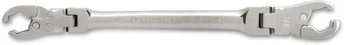 Vista 3 de GEARWRENCH Juego de llaves de tuerca abocardada de cabeza flexible de trinquete de 5 piezas, SAE - 89100