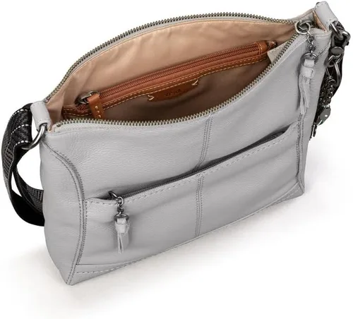Vista 3 de The Sak Lucia - Bolso cruzado de cuero, bolso convertible con correa ajustable