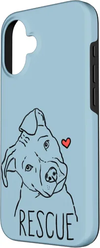 Vista 2 de iPhone 16 Rescue Dog, Pitbull, Rescue Mom, Adopt Don't Shop, Pittie Case
