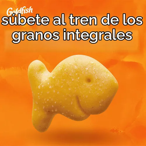 Vista 3 de Goldfish Galletas de queso cheddar, horneadas con grano entero, caja de 27.3 onzas