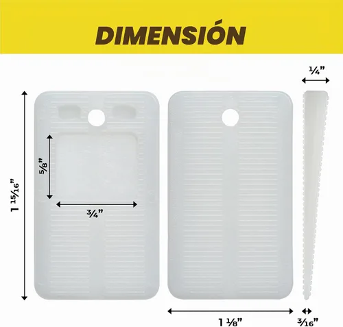 Vista 4 de Qualihome Cuñas de plástico de nailon para nivelar – Cuñas de plástico transparente para muebles del hogar, inodoro, cama, cuñas de mesa