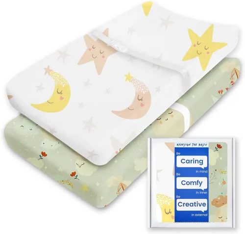 Vista 77 de Sábanas suaves para cuna de niño de alta calidad, sábana bajera para cuna ultra transpirable, sábanas súper elásticas de 28 x 52 x 9 pulgadas