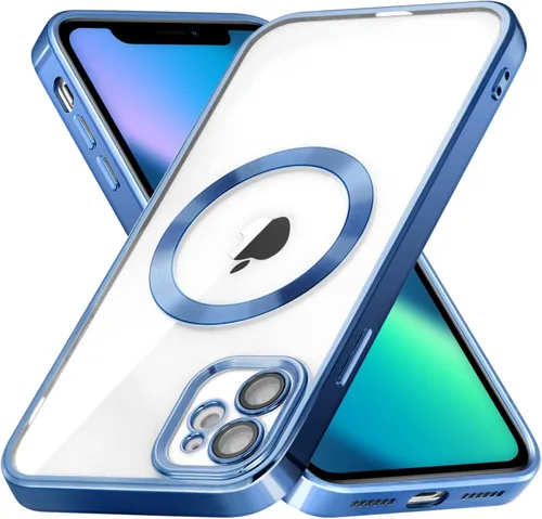Vista 10 de ZCDAYE Funda con purpurina para iPhone 11 con decoración de diamantes, funda brillante de lujo con protector de cámara compatible con carga sin