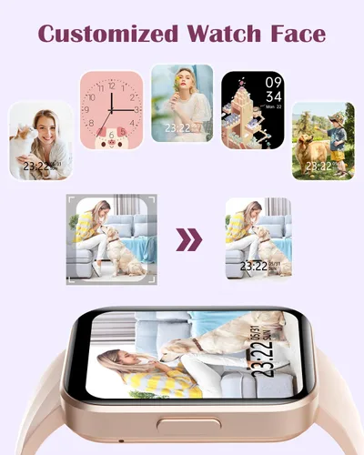 Vista 7 de RUIMEN Relojes inteligentes para mujeres y hombres (responderhacer llamadas) compatibles con teléfonos iPhoneAndroid, pantalla HD de 1.85 pulgadas