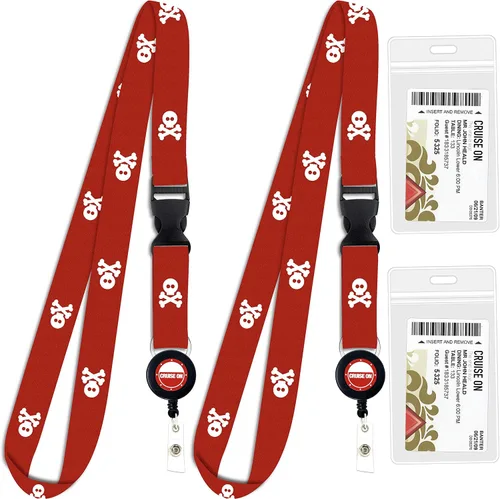 Vista 12 de Cordón de crucero de Cruise On para tarjetas de barco – Paquete de 2 con insignia retráctil y soporte impermeable para tarjetas de llave