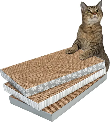 Vista 14 de Kitty City Clip rascador para gatos sobre la puerta – Soporte vertical para rascador para gatos – Protege muebles y puertas – Se adapta a la mayoría