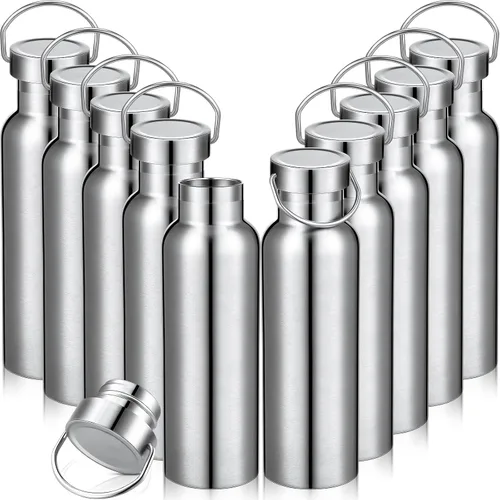 Vista 16 de Mimorou Paquete de 10 botellas de acero inoxidable aisladas de 17 onzas, 10 10