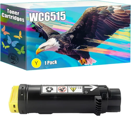 Vista 12 de Compatible with Xerox WC6515 Toner Cartridges Work for Xerox Phaser 6510DN 6510DNI 6510N WorkCentre 6515DN 6515DNI Printers (1 Pack Black)