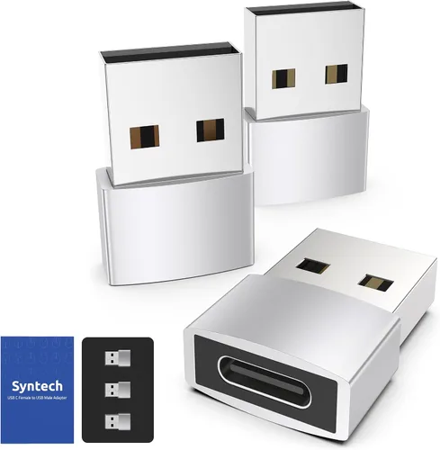 Vista 9 de Syntech - Adaptador USB C hembra a USB macho, paquete de 3 unidades, convertidor de tipo C a USB A, compatible con iPhone 17/16/15/14/13 Pro Max