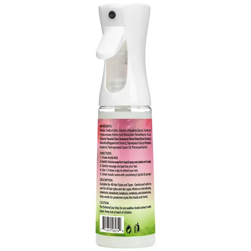 Vista 9 de 2 unidades de agua de rosas para el cabello Loc Spray hidratante refrescante para rastas – Crema hidratante para el cuero cabelludo de agua de rosas
