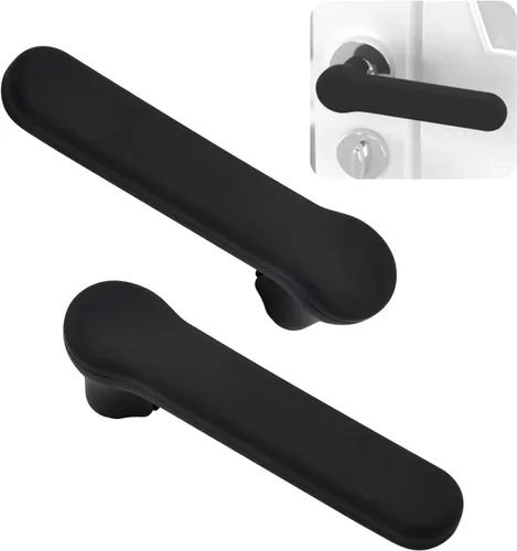 Vista 8 de Fundas para manijas de puerta, 2 guantes de silicona con bonito diseño de máscara de seguridad, cubierta de perilla antiestática para manijas