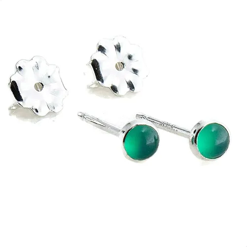 Vista 99 de Aretes pequeños de plata de ley para cartílago, tragus, hélix, múltiples piercings hipoalergénicos, piedra natal para mujer, juego de bisel