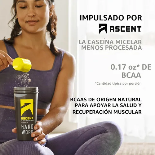 Vista 6 de Ascent Native Fuel Polvo de proteína de caseína micelar, 1