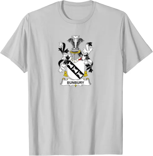 Vista 17 de Bunbury Coat of Arms - Camiseta con escudo familiar Negro