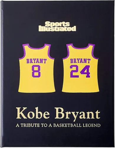 Vista 2 de Graphic Image Kobe Bryant: A Tribute to A Basketball Legend - Fotografías y cobertura escrita, encuadernado a mano en tapa dura de cuero negro