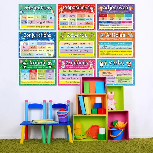 Vista 7 de Yisong - 10 carteles educativos preescolares con 100 puntos de pegamento