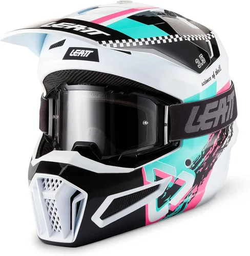 Vista 6 de Leatt Kit de casco y gafas Moto 3.5 Protección y comodidad