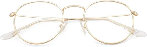 Vista 3 de Pro Acme Gafas redondas con marco de metal retro transparente sin receta