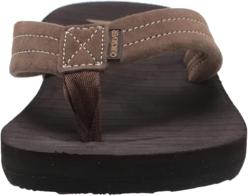 Vista 2 de Quiksilver Men's Carver Suede 3 Point Flip Flop Athletic Sandal