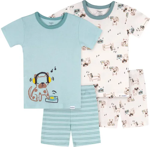 Vista 13 de Gerber Conjunto de pijama de 4 piezas para bebé niño Oso Gris