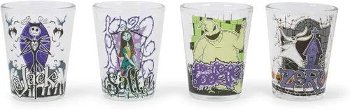 Vista 12 de Silver Buffalo Disney Una película Goofy - Juego de 4 mini vasos con personajes de Goofy, Max Goof, Roxanne y Bobby Zimuruski, 1.5 onzas